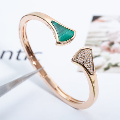 [Angela Jewellery]DREAM ARMBAND OFFEN MALACHIT ROTGOLD