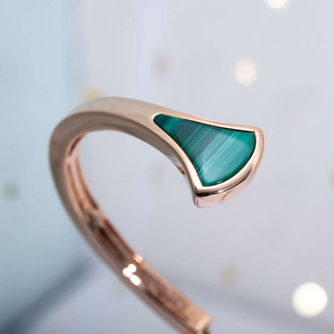 [Angela Jewellery]DREAM ARMBAND OFFEN MALACHIT ROTGOLD