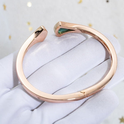 [Angela Jewellery]DREAM ARMBAND OFFEN MALACHIT ROTGOLD