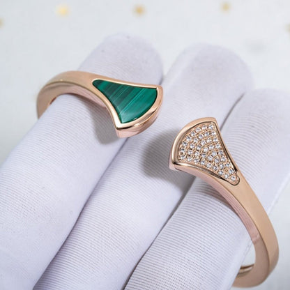 [Angela Jewellery]DREAM ARMBAND OFFEN MALACHIT ROTGOLD