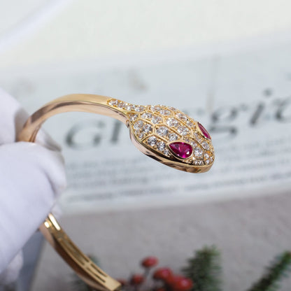 [Angela Schmuck]SERPENTI ARMBAND ROTGOLD DIAMANT DOPPELSCHLANGE