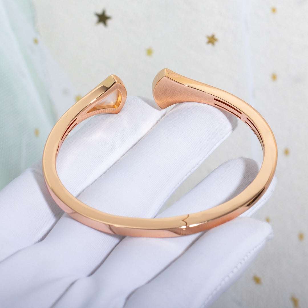 [Angela Jewellery]DREAM BRACELET OPEN PINK GOLD MOP DIAMOND