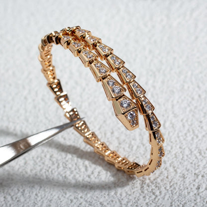 [Angela Jewellery]SERPENTI ARMBAND 6,8MM ROTGOLD DIAMANT 