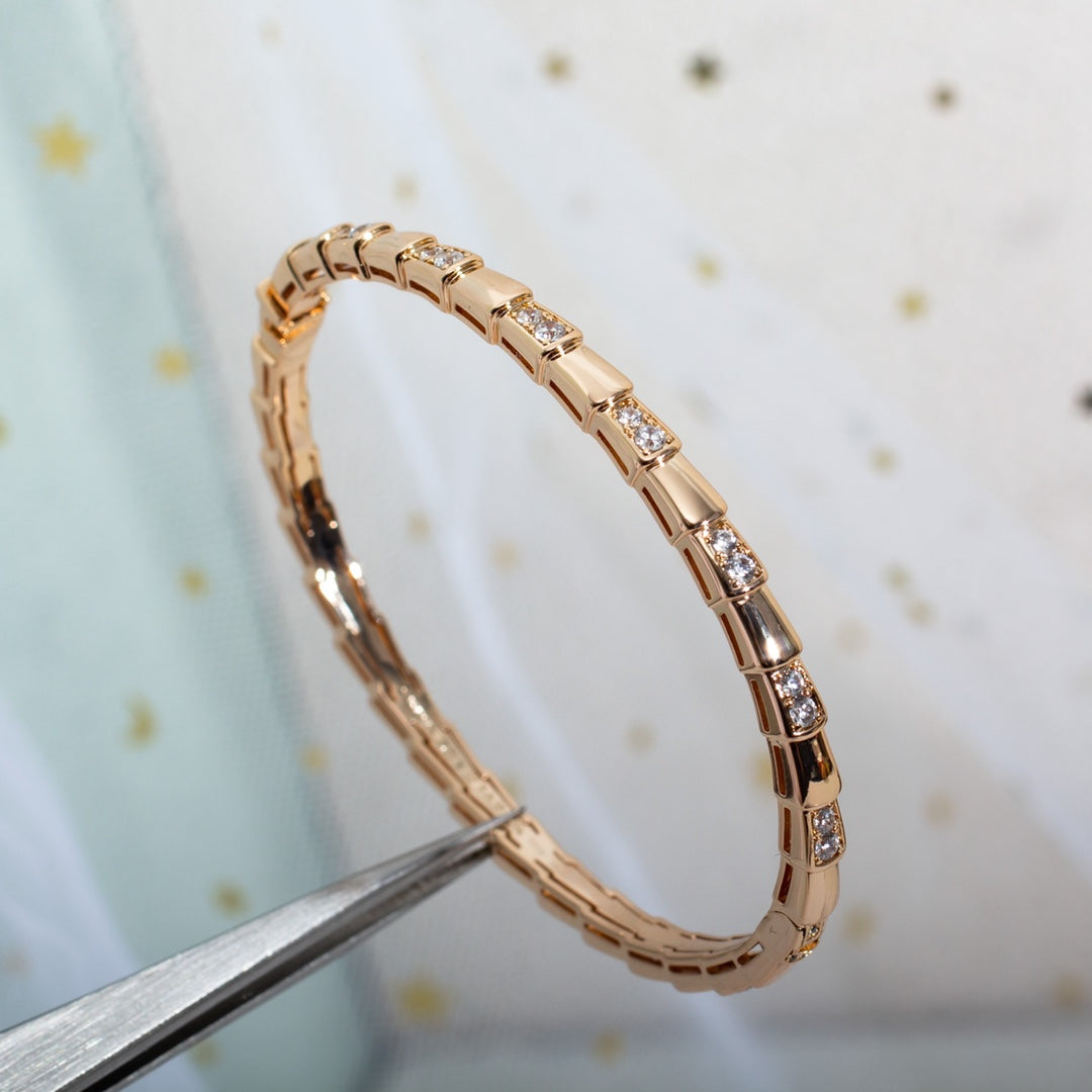 [アンジェラジュエリー]セルペンティ スモールブレスレット ピンクゴールド ダイヤモンド