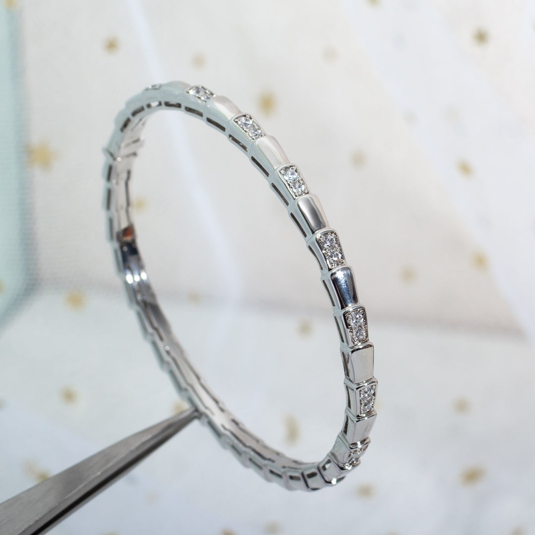 [アンジェラジュエリー]セルペンティ ブレスレット シルバー ダイヤモンド