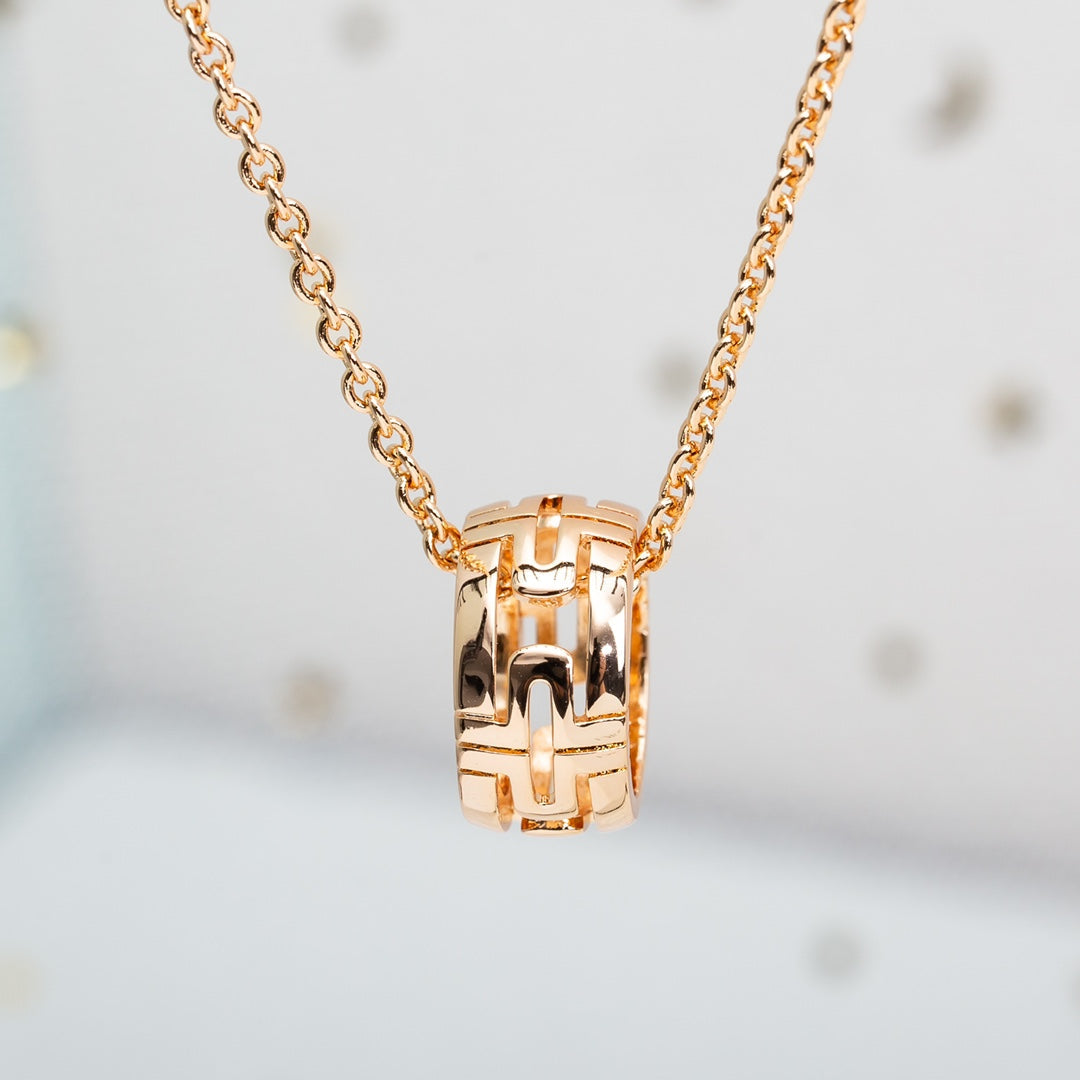 [Angela Schmuck]PARENTESI HALSKETTE ROSA GOLD