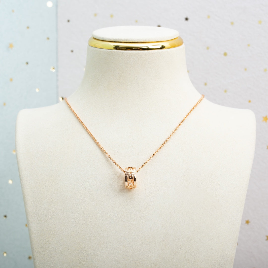 [Angela Schmuck]PARENTESI HALSKETTE ROSA GOLD