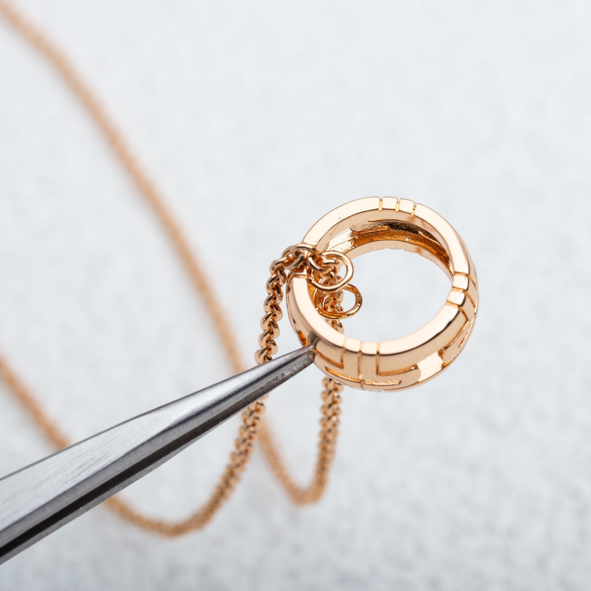 [Angela Schmuck]PARENTESI HALSKETTE ROSA GOLD