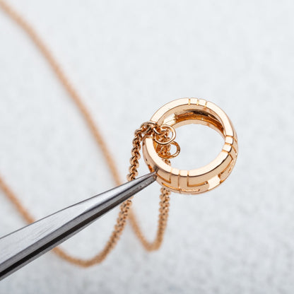 [Angela Schmuck]PARENTESI HALSKETTE ROSA GOLD