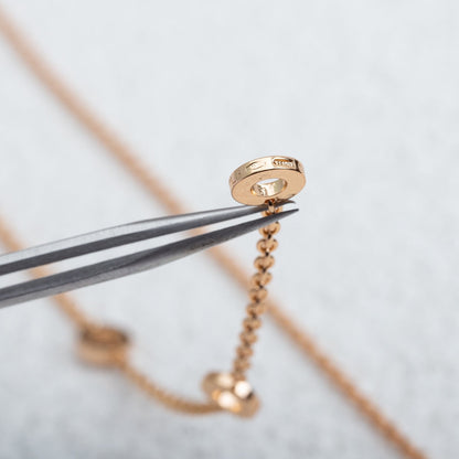 [Angela Schmuck]PARENTESI HALSKETTE ROSA GOLD