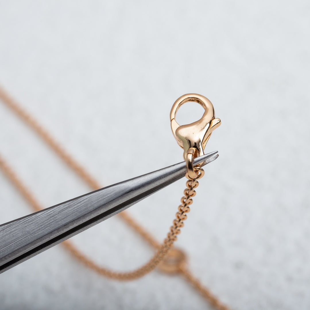 [Angela Schmuck]PARENTESI HALSKETTE ROSA GOLD