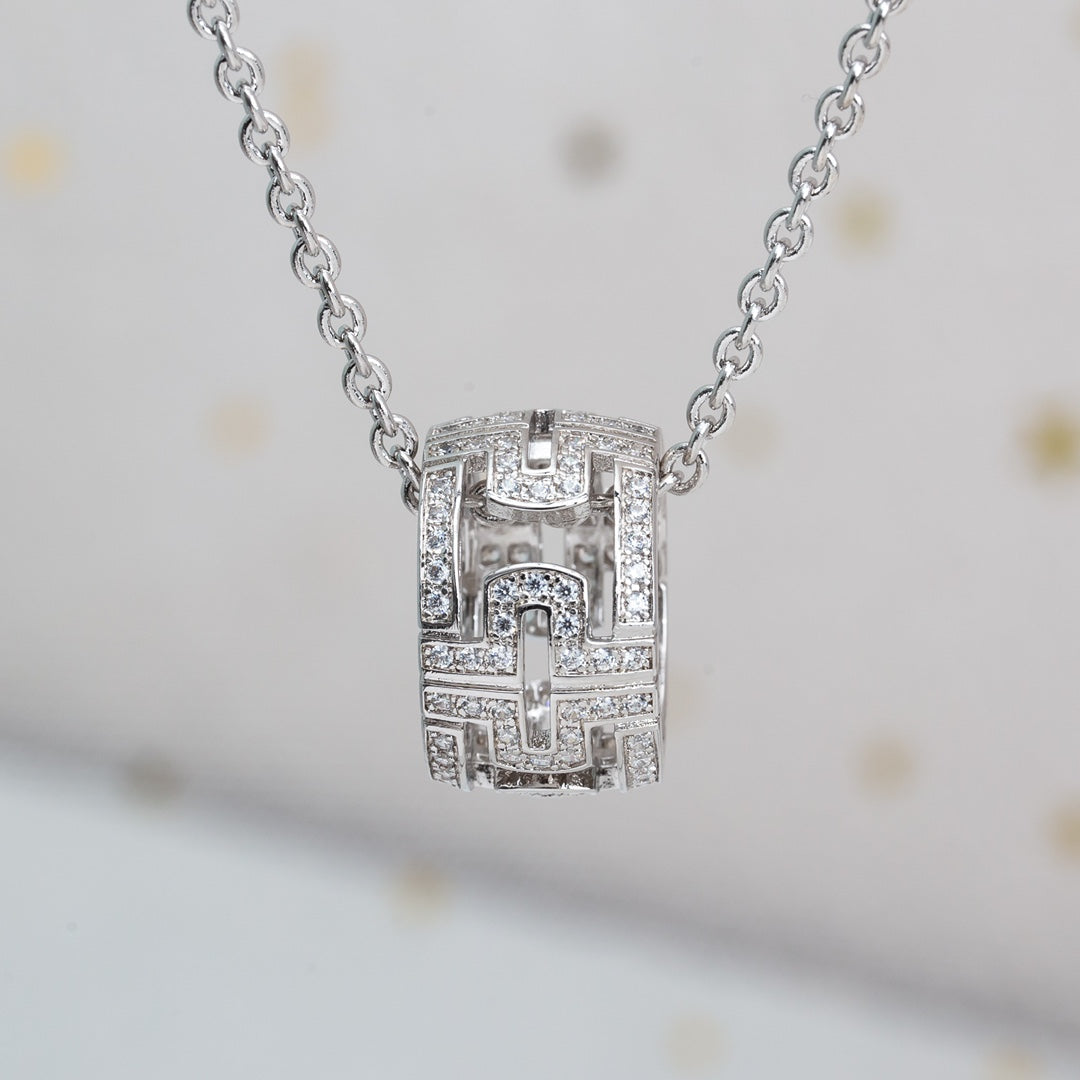 [Angela Schmuck]PARENTESI HALSKETTE SILBER DIAMANT