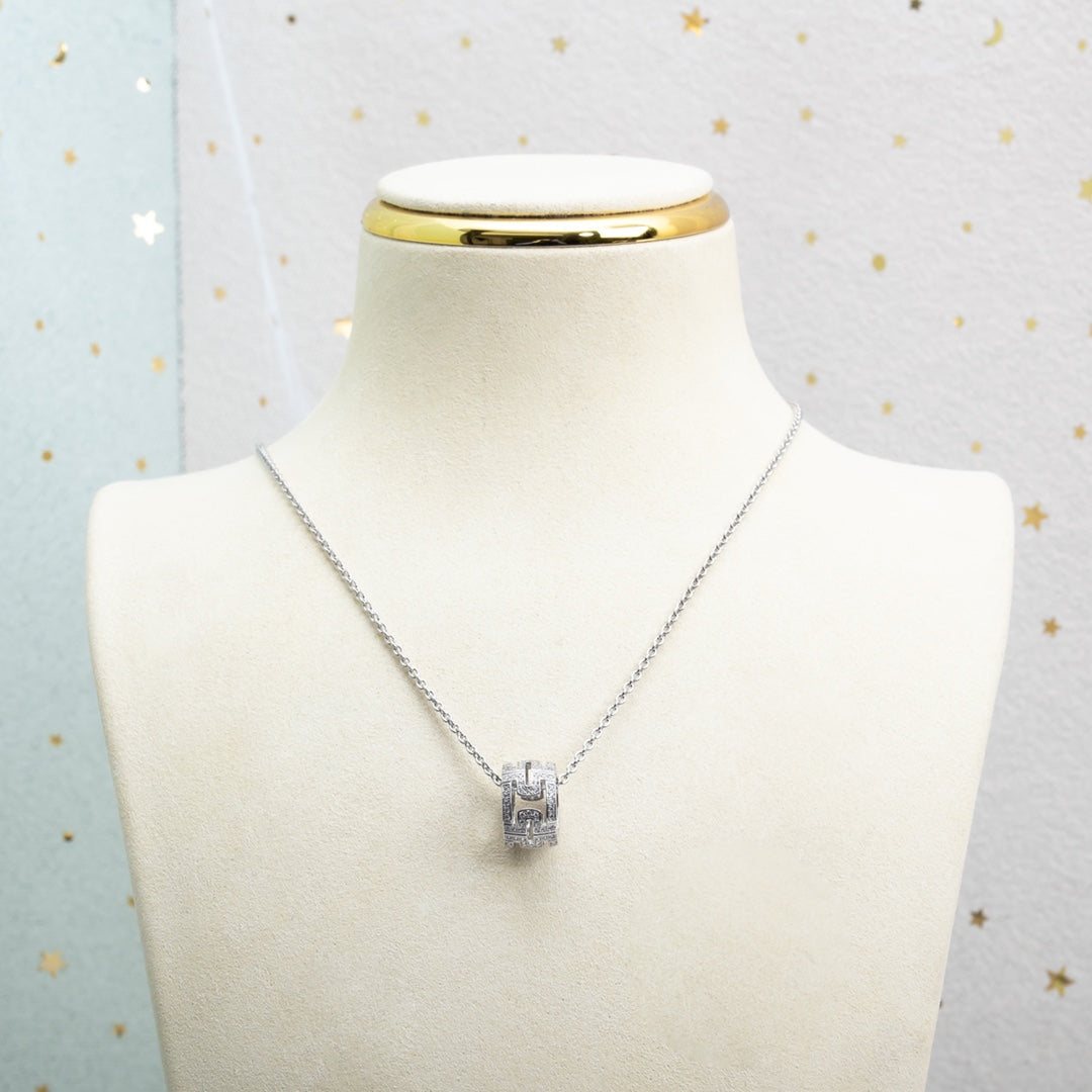 [Angela Schmuck]PARENTESI HALSKETTE SILBER DIAMANT