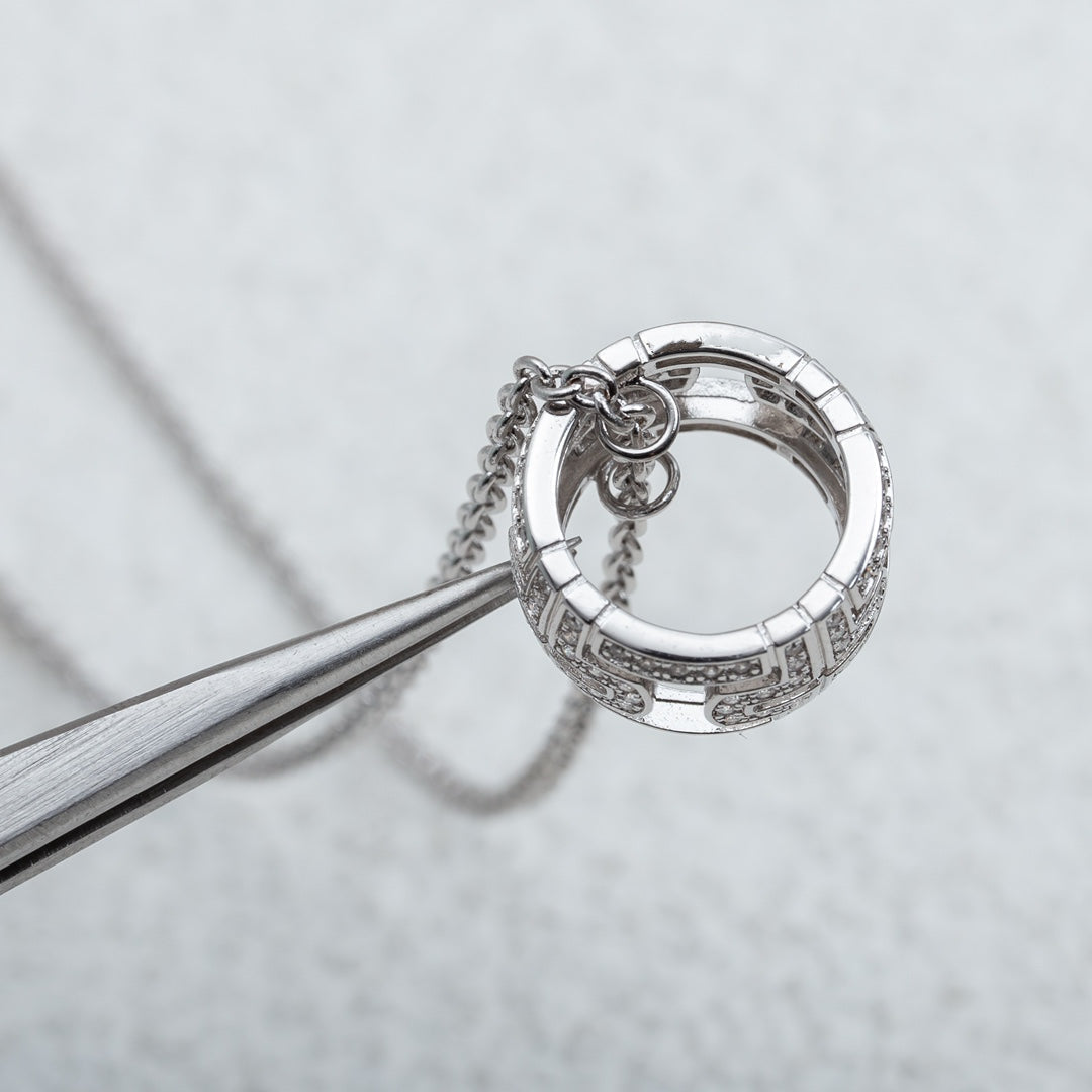 [Angela Schmuck]PARENTESI HALSKETTE SILBER DIAMANT
