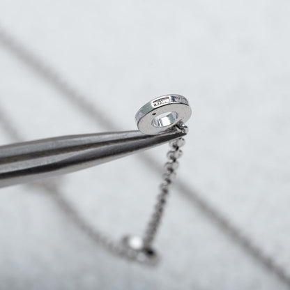 [Angela Schmuck]PARENTESI HALSKETTE SILBER DIAMANT