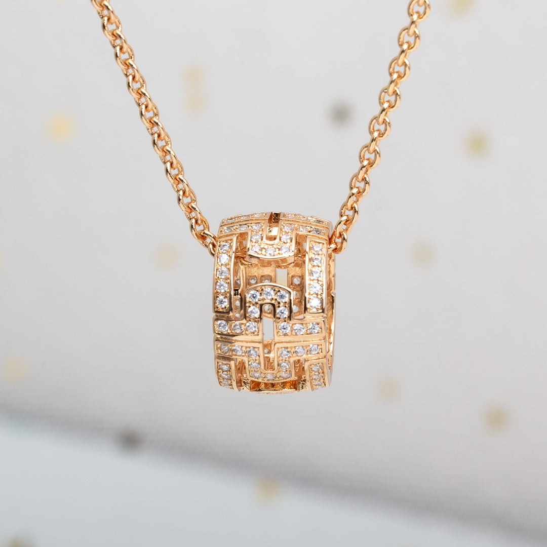 [Angela Schmuck]PARENTESI HALSKETTE ROTGOLD DIAMANT
