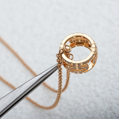 [Angela Schmuck]PARENTESI HALSKETTE ROTGOLD DIAMANT