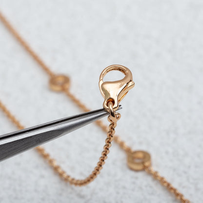 [Angela Schmuck]PARENTESI HALSKETTE ROTGOLD DIAMANT