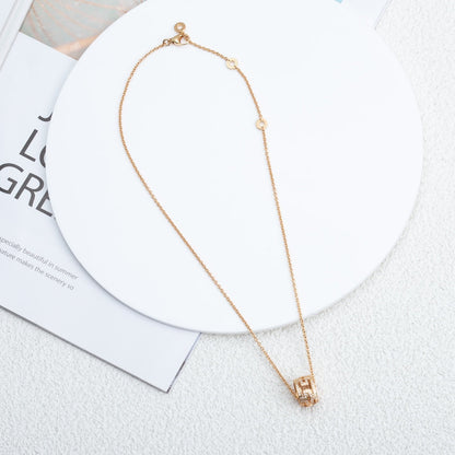 [Angela Schmuck]PARENTESI HALSKETTE ROTGOLD DIAMANT