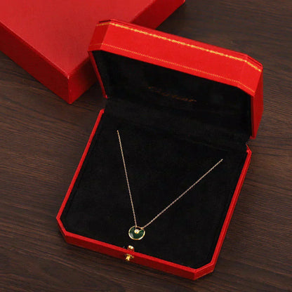 [Angela Schmuck]AMULETT GOLD MALACHIT HALSKETTE