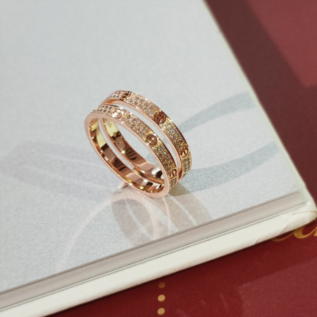 [アンジェラジュエリー]ラブリング 2.65mm ダイヤモンド