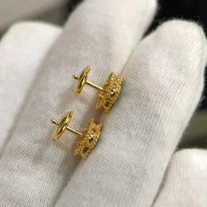 [Angela Schmuck]CLOVER MINI 9,5MM MALACHIT OHRRINGE