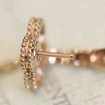 [Angela Jewellery]CLOVER MEDIUM 1 MOTIFS VOLLE DIAMANT-OHRRINGE