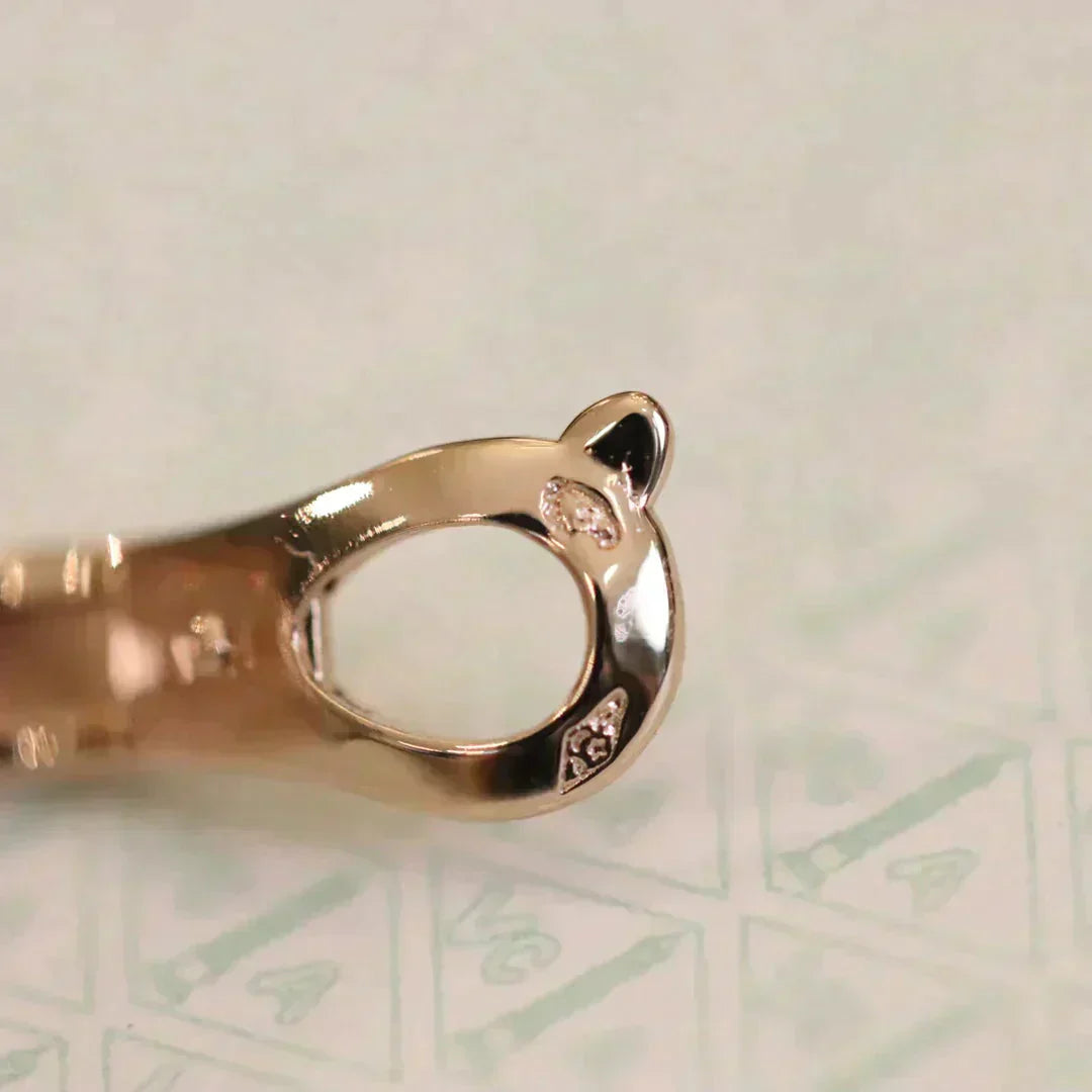 [Angela Jewellery]CLOVER MEDIUM 1 MOTIFS VOLLE DIAMANT-OHRRINGE