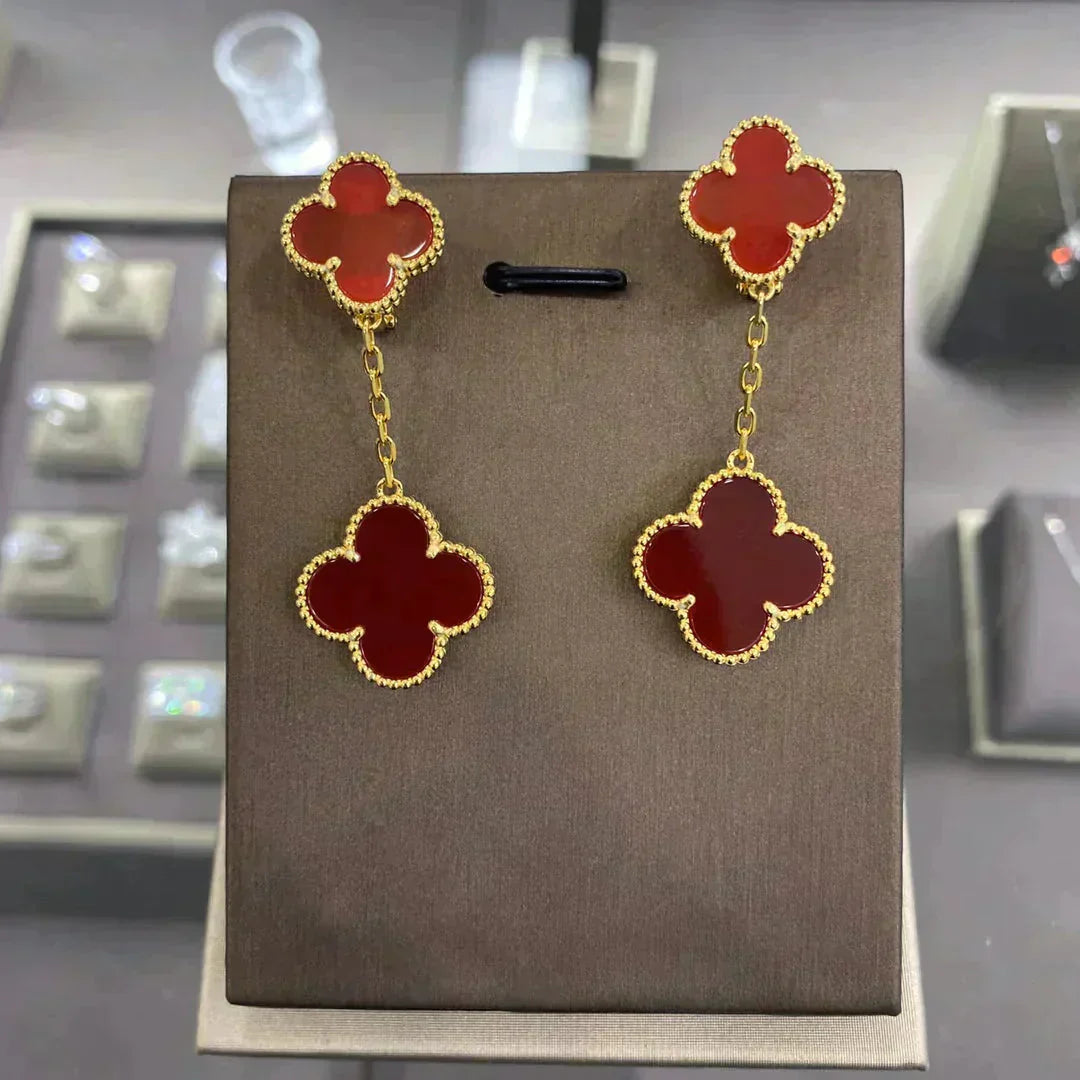 [Angela Jewellery]Ohrringe mit Kleeblattmotiv und 2 Motiven (Mehrfachauswahl)