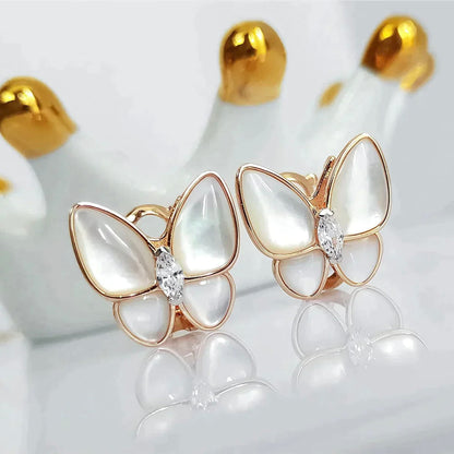 [Angela Schmuck] BUTTERFLY MOP DIAMOND OHRRINGE