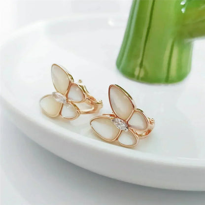 [Angela Schmuck] BUTTERFLY MOP DIAMOND OHRRINGE