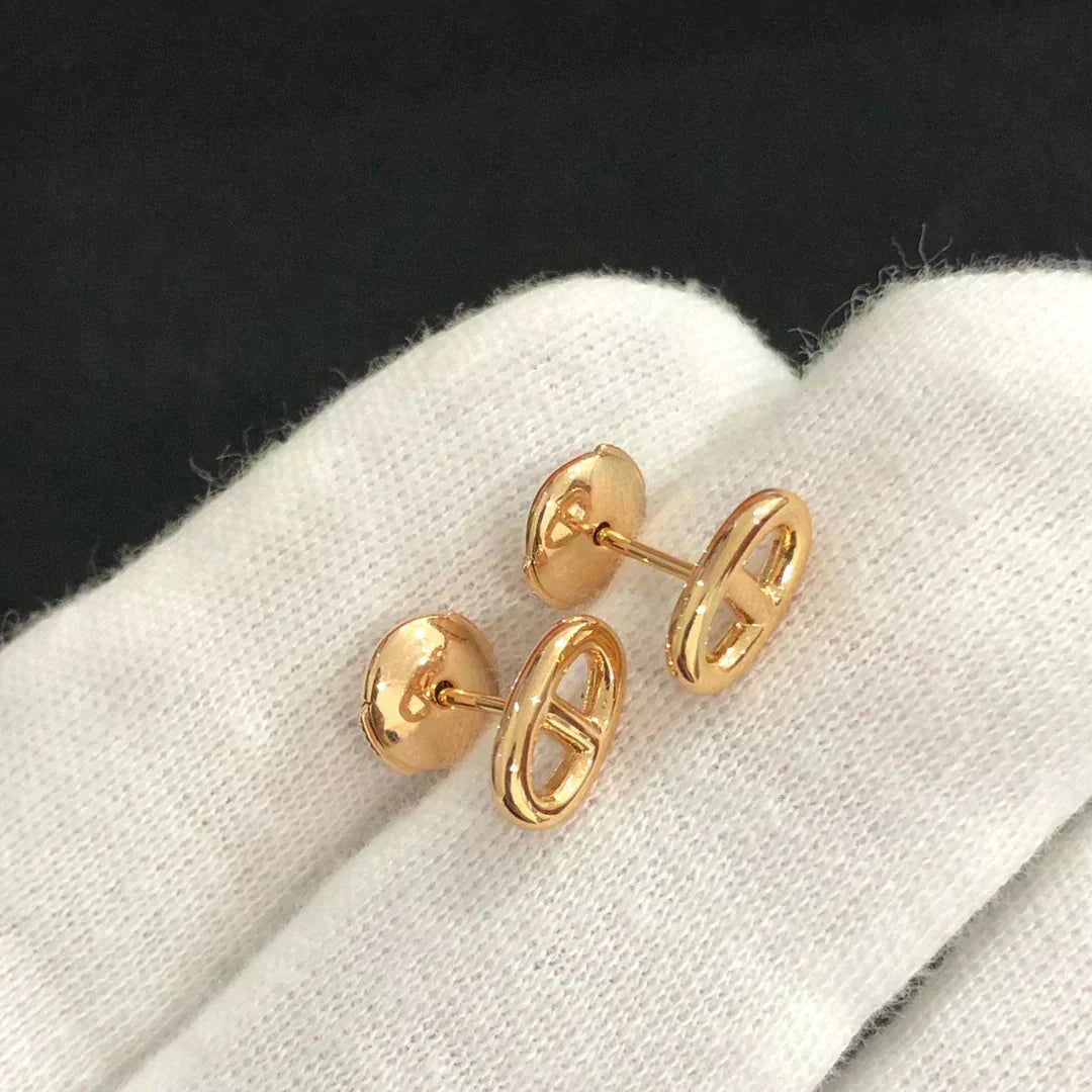 [Angela Jewellery]KLEINE KETTENOHRRINGE GOLD UND SILBER