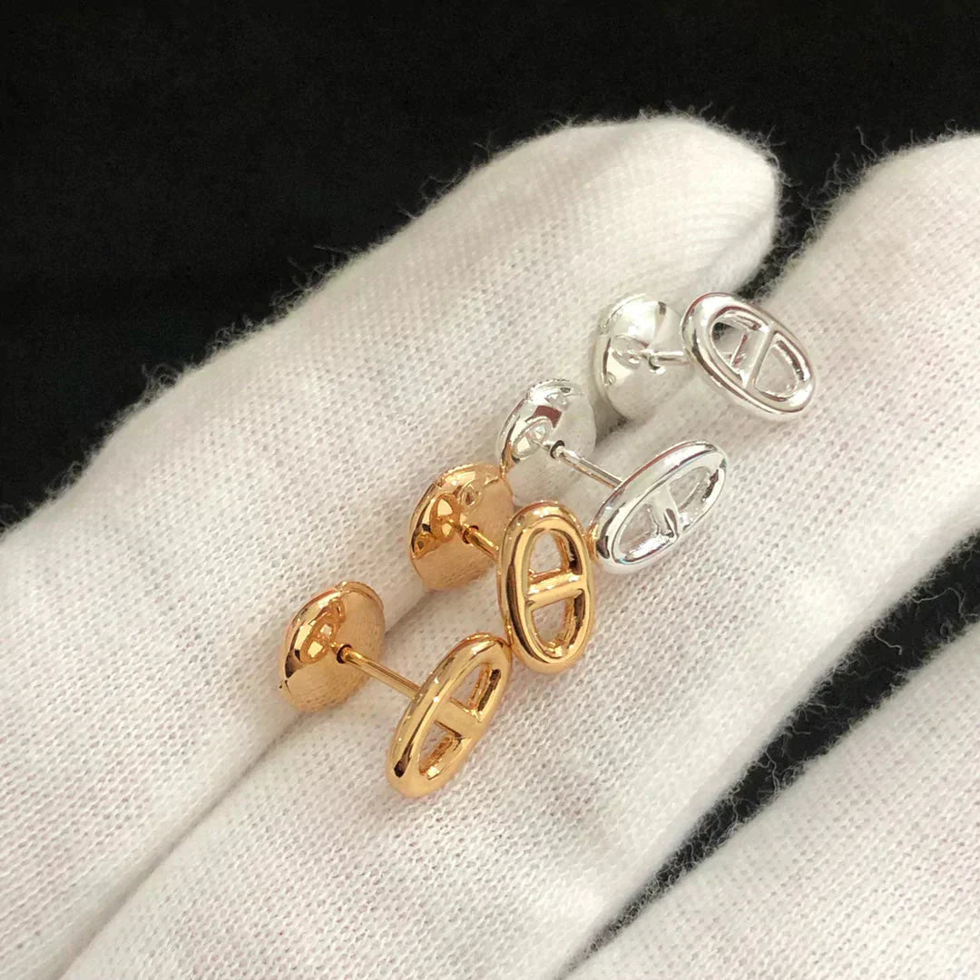 [Angela Jewellery]KLEINE KETTENOHRRINGE GOLD UND SILBER
