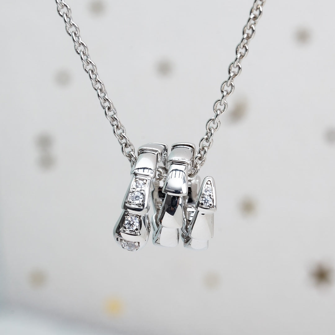 [Angela Schmuck]SERPENTI SILBER HALSKETTE DIAMANT