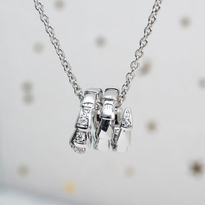 [Angela Schmuck]SERPENTI SILBER HALSKETTE DIAMANT