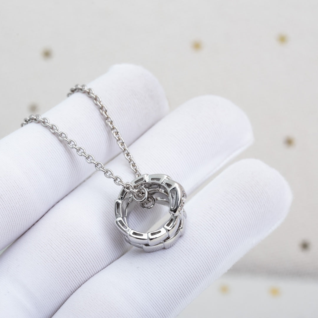 [Angela Schmuck]SERPENTI SILBER HALSKETTE DIAMANT
