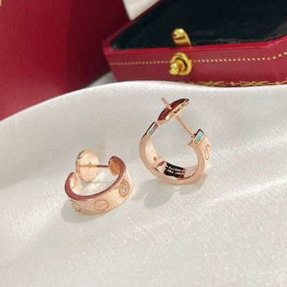 [Angela Schmuck] LIEBE OHRRINGE 5,7MM 2 DIAMANTEN