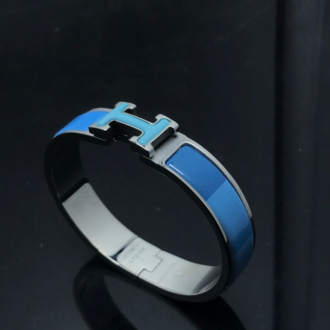 [Angela Schmuck]H-ARMBAND BLAUER REGENBOGEN KERAMIK
