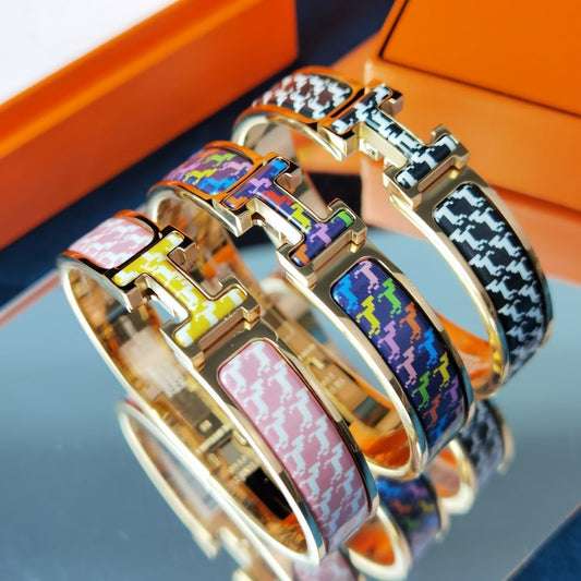 [アンジェラジュエリー]Hホースブレスレット 12mm