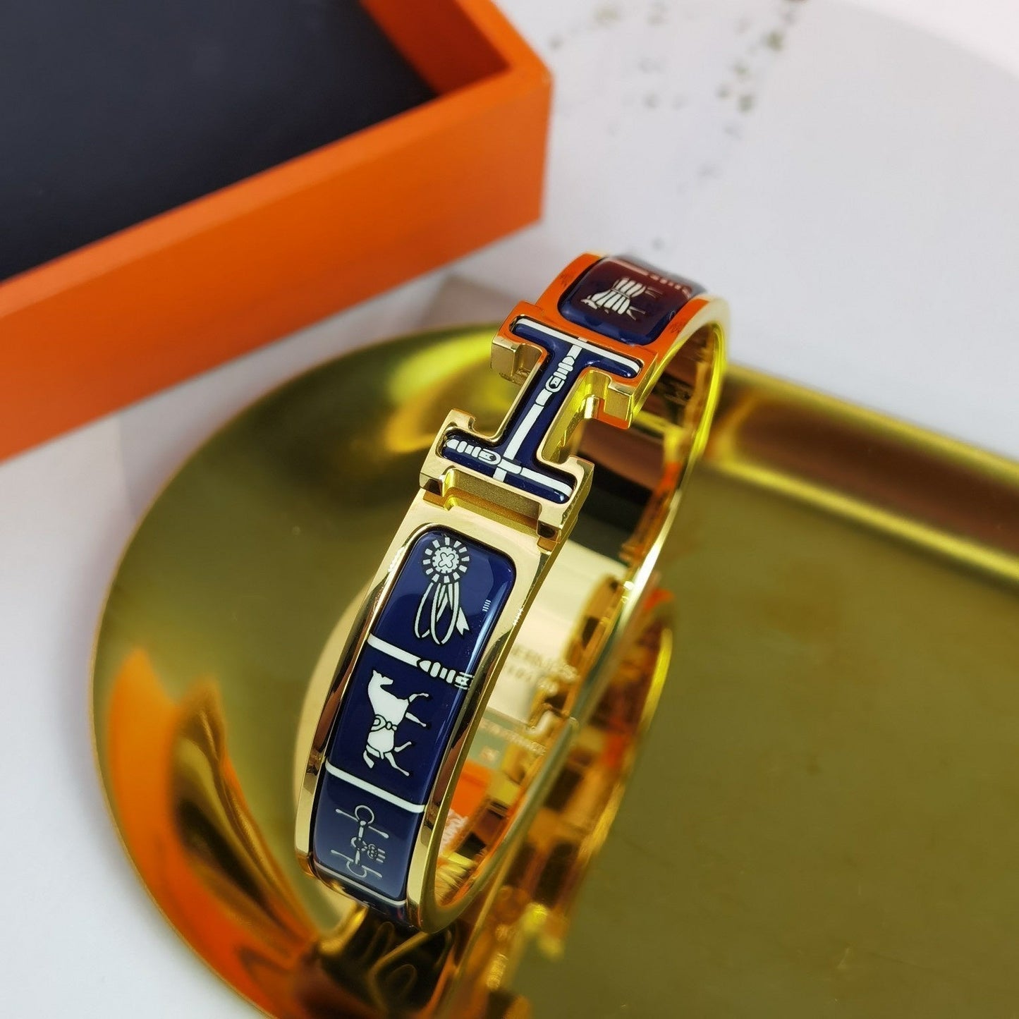 [Angela Jewellery]H COUVERTURES DUNKELBLAUES ARMBAND
