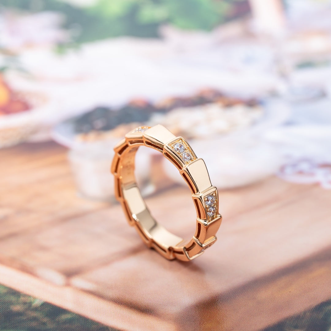 [Angela Jewellery]SERPENTI RING PINK GOLD  3MM