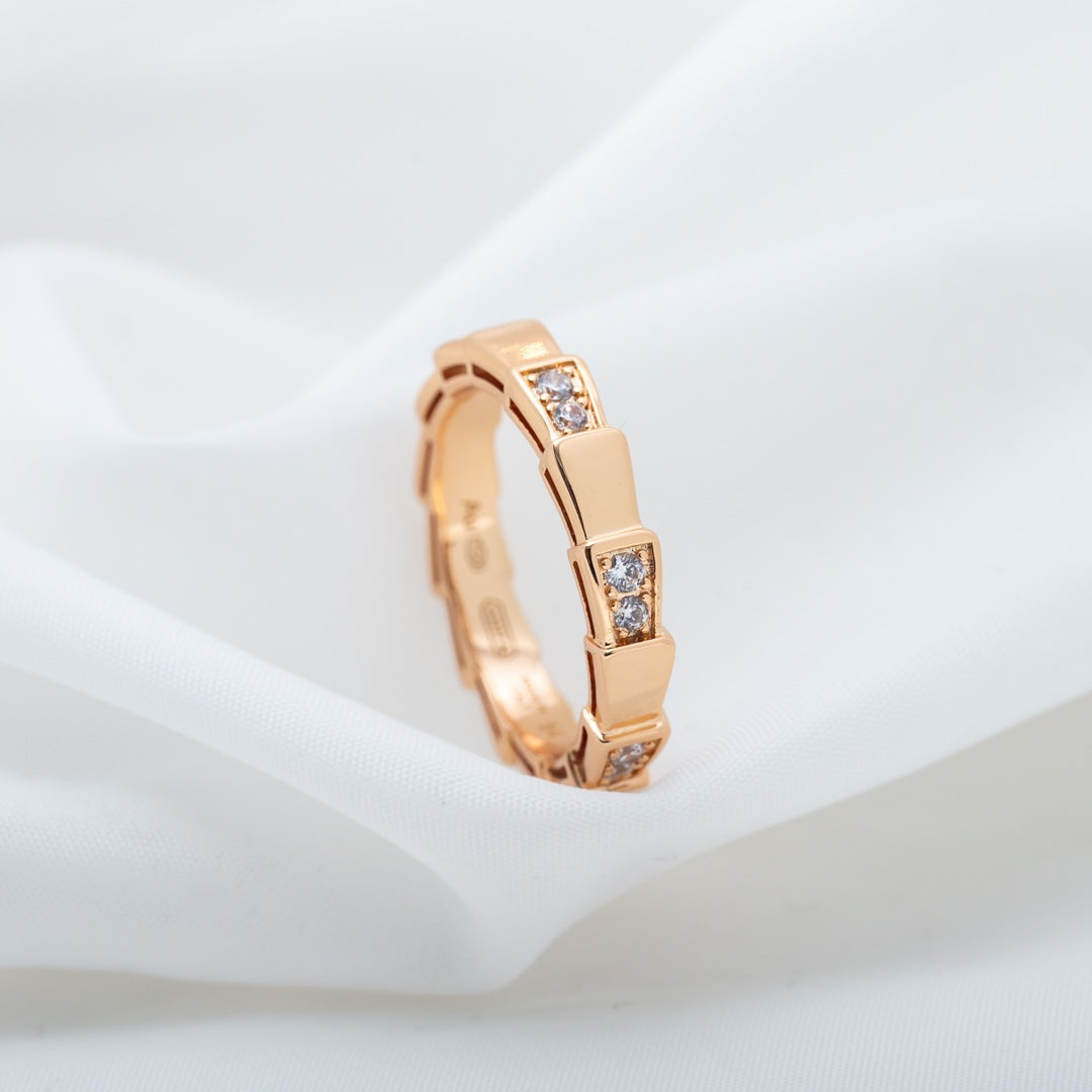 [Angela Jewellery]SERPENTI RING PINK GOLD  3MM