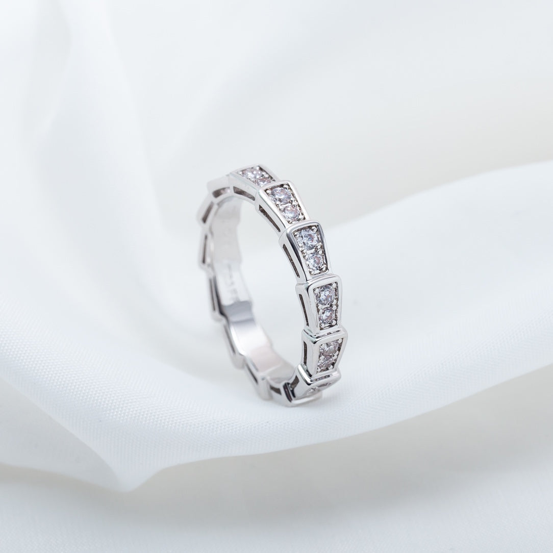 [Angela Jewellery]SERPENTI RING SILBER DIAMANT PAVIERTE 3MM