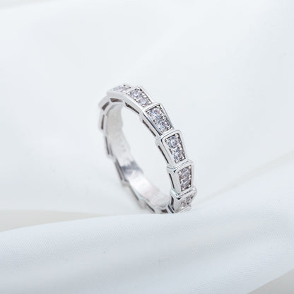 [Angela Jewellery]SERPENTI RING SILBER DIAMANT PAVIERTE 3MM