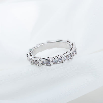 [Angela Jewellery]SERPENTI RING SILBER DIAMANT PAVIERTE 3MM