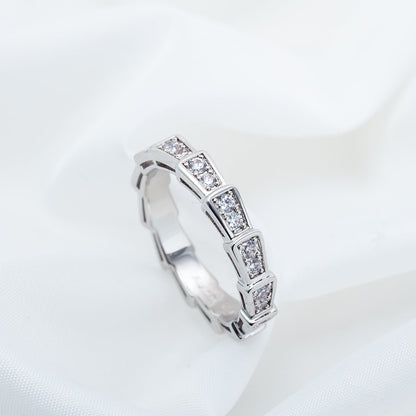 [Angela Jewellery]SERPENTI RING SILBER DIAMANT PAVIERTE 3MM