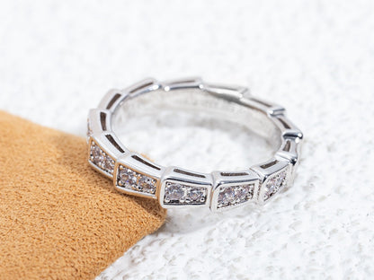 [Angela Jewellery]SERPENTI RING SILBER DIAMANT PAVIERTE 3MM