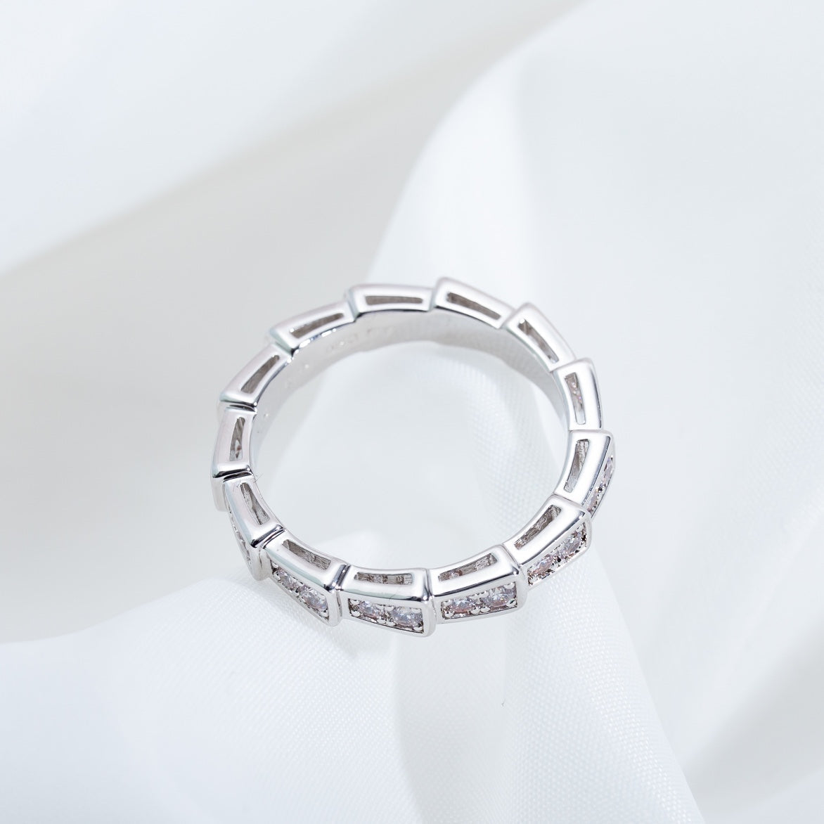[Angela Jewellery]SERPENTI RING SILBER DIAMANT PAVIERTE 3MM