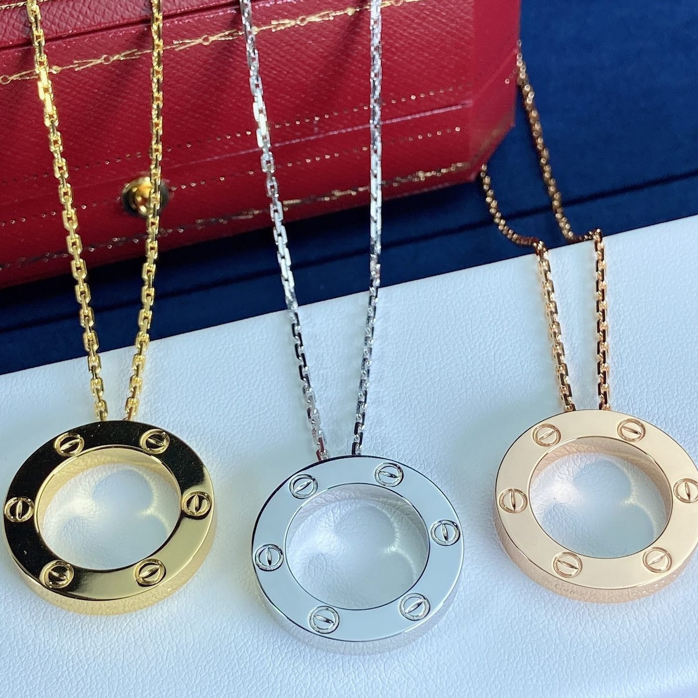 [アンジェラジュエリー]ラブネックレス 16mm