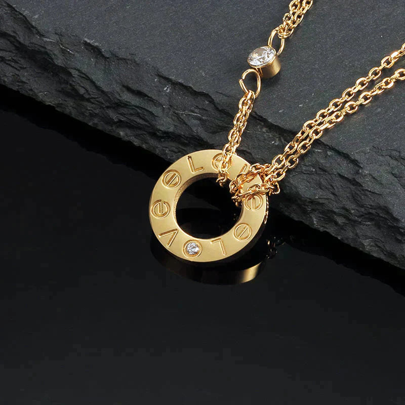 [Angela Schmuck] LIEBESKETTE 16MM 2 DIAMANTEN